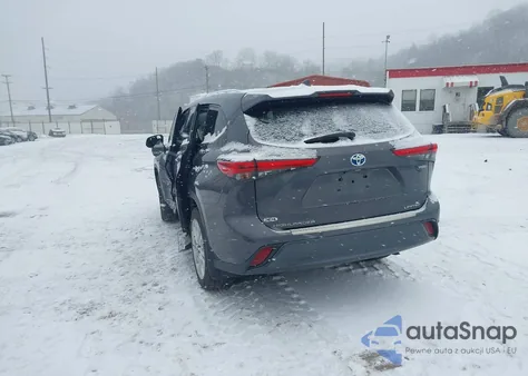 2021 Toyota Highlander Hybrid Limited z USA, uszkodzony, nr VIN 5TDXBRCH6MS520205